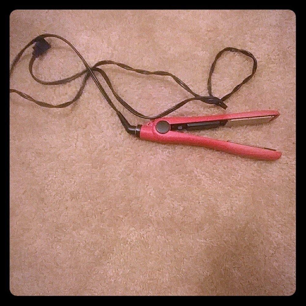 Pink flat iron